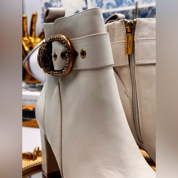 🆕 KURT GEIGER LONDON 🧿 NWOT Mayfair Ankle Boot, Bone - Sz 36 - Picture 5 of 15